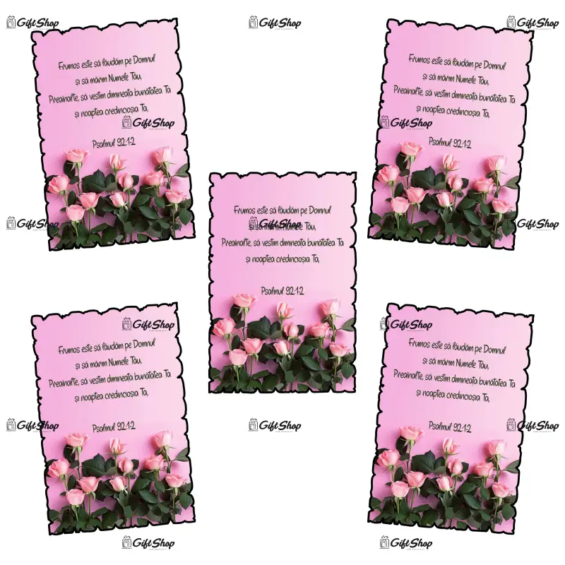 Psalmul 92:1-2, magnet frigider mgs046